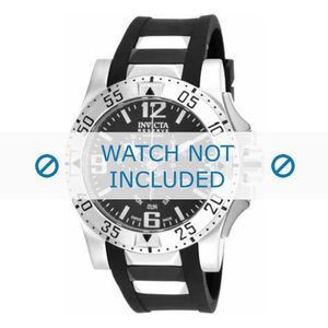 Horlogeband Invicta 18202.01 Rubber Zwart 26mm