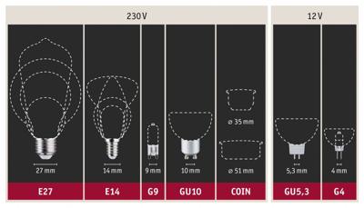 Paulmann 28855 LED-lamp Energielabel F (A - G) E14 2.7 W Warmwit (Ø x h) 35 mm x 97 mm 2 stuk(s)