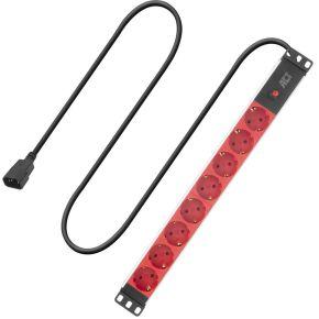 ACT Stekkerdoos PDU 19 inch C14 IEC60320 8-voudig type F. 3m H05VV-F 3G1.0