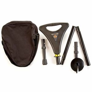 Elite Seat Packaway - zwart | Wandelstok met zitje | Opvouwbaar | Met opbergtas | Aluminium | Mobiliteit | LLP001-BK