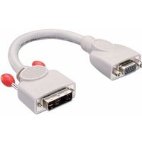 Lindy 41222 video kabel adapter 0,2 m DVI-A VGA (D-Sub) Grijs - thumbnail