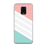Strepen pastel: Xiaomi Redmi Note 9 Pro Transparant Hoesje