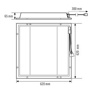 ESYLUX EQ10132377 EQ10132377 LED-paneel Wit Wit