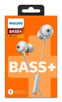 Philips In-Ear Oordopjes SHE4305WT/00 - Krachtig Basgeluid - met Microfoon - Wit - thumbnail