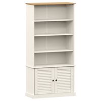 vidaXL Boekenkast VIGO 85x35x170 cm massief grenenhout wit