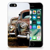 Apple iPhone SE | 5S Siliconen Hoesje met foto Vintage Auto - thumbnail