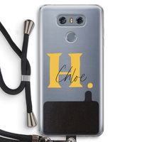 Amber Script: LG G6 Transparant Hoesje met koord