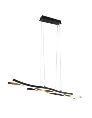 Trio HanglampBlaze zwart met goud - 341210308