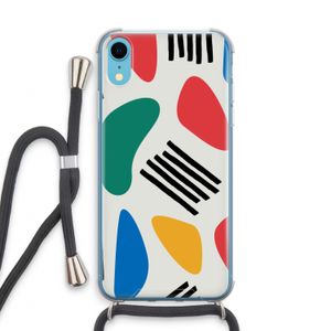 Illustratieve pop 1: iPhone XR Transparant Hoesje met koord