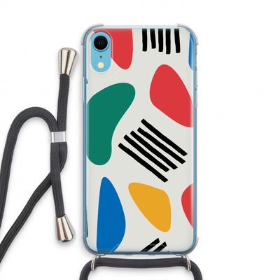 Illustratieve pop 1: iPhone XR Transparant Hoesje met koord
