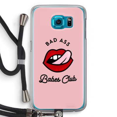 Badass Babes Club: Samsung Galaxy S6 Transparant Hoesje met koord