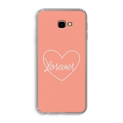Forever heart: Samsung Galaxy J4 Plus Transparant Hoesje