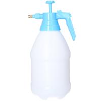 Plantenspuit met hoge druk sproeier/vernevelaar - kunststof - 3 liter - blauw/wit - 34 cm