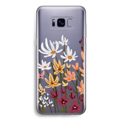 Painted wildflowers: Samsung Galaxy S8 Transparant Hoesje