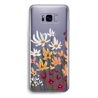 Painted wildflowers: Samsung Galaxy S8 Transparant Hoesje