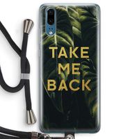 Take me back: Huawei P20 Transparant Hoesje met koord