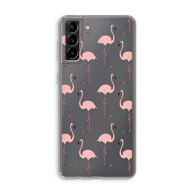 Anything Flamingoes: Samsung Galaxy S21 Plus Transparant Hoesje
