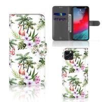 Apple iPhone 11 Pro Max | Telefoonhoesje | Met pasjeshouder | Flamingo Palms