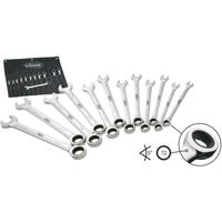 Vigor V1031 Steek-ringsleutelratelset 12-delig Sleutelbreedte (metrisch) 8 - 19 mm