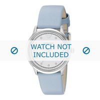 Armani horlogeband AR1914 Leder Lichtblauw 16mm