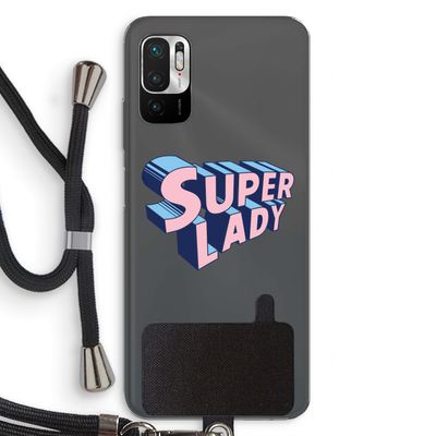 Superlady: Xiaomi Redmi Note 10 5G Transparant Hoesje met koord