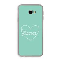 Friends heart pastel: Samsung Galaxy J4 Plus Transparant Hoesje