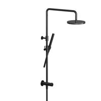 Hotbath COBBER Stortdoucheset hoofddouche doucheslang Gepolijst zwart PVD M438PBP