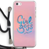 Girl boss: iPhone 5 / 5S / SE Transparant Hoesje met koord