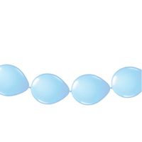 Lichtblauwe Ballon slinger 3 meter voor Babyshower   -