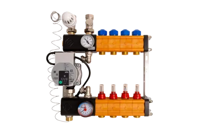Kunststof verdeler met energiezuinige pomp (Aantal groepen: 19 groeps, Aansluiting: Boven)