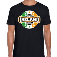 Have fear Ireland is here / Ierland supporter t-shirt zwart voor heren