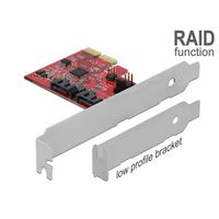 2 port SATA PCI Express Card with RAID 1 RAID-kaart - thumbnail
