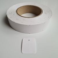 Hangetiket op rol 30x40 mm blanko 1000st