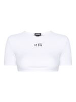 DSQUARED2 haut crop Icon - Blanc