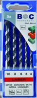 BC Betonborenset TCT SL410 4/5/6/8/10mm, 5-delig
