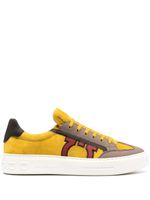 Ferragamo baskets Gancini colour block - Jaune