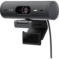 Logitech Brio 500 Full HD-webcam Klemhouder, Stereomicrofoon, Geïntegreerd afdekpaneel