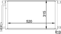 Condensor, airconditioning AC235001S