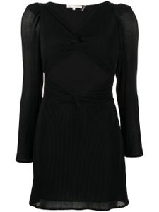 LoveShackFancy robe courte Nanita à découpe - Noir