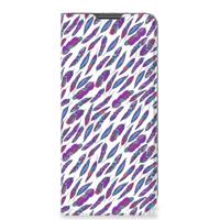 Motorola Moto G22 | Hoesje met Magneet | Feathers Color