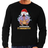 Foute Kersttrui/sweater voor heren - doomsday - zwart - cold turkey