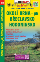 Fietskaart 218 Okolí Brna jih, Břeclavsko, Hodonínsko | Shocart