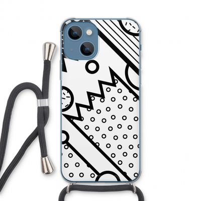 Pop Art #4: iPhone 13 Transparant Hoesje met koord