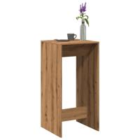 Bartafel 51x50x103,5 cm bewerkt hout artisanaal eikenkleur