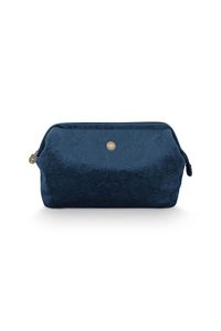 Pip Studio Toilettas Buidel Extra Groot Velvet Quiltey Days Blauw