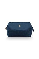 Pip Studio Toilettas Buidel Extra Groot Velvet Quiltey Days Blauw