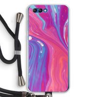 Paarse stroom: Honor 10 Transparant Hoesje met koord Paarse stroom: Honor 10 Transparant Hoesje met koord