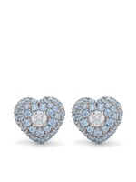 Swarovski boucles d'oreilles Hyperbola - Bleu