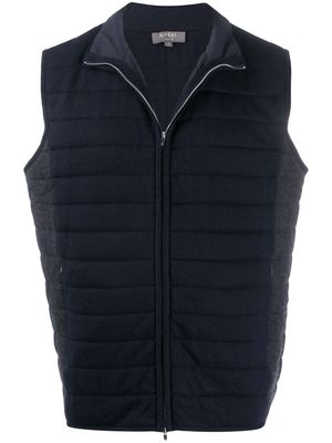 N.Peal gilet matelassé zippé - Bleu