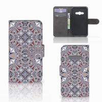 Samsung Galaxy Xcover 3 | Xcover 3 VE | Bookcase | Flower Tiles